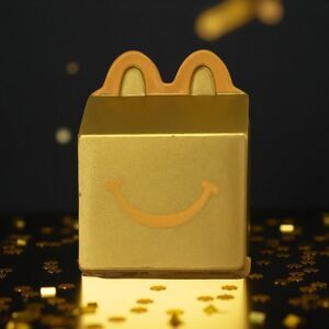 2025 Lil Mcdonalds Miniature Happy Meal Toys #21 Golden Happy Meal Box Toy A21
